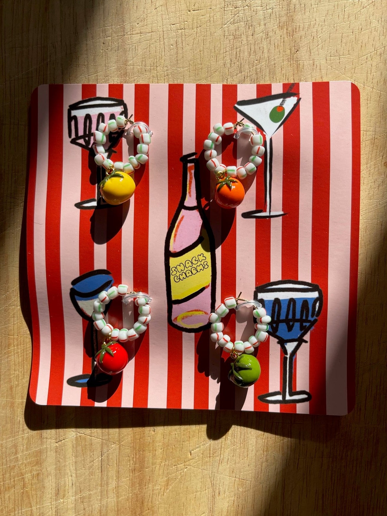 Tomato Girl Stemware Charms