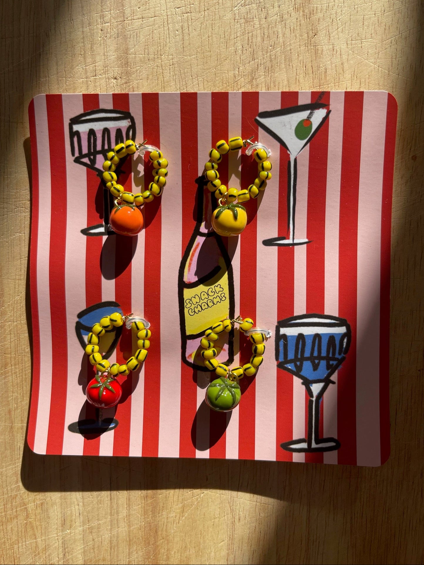 Tomato Girl Stemware Charms
